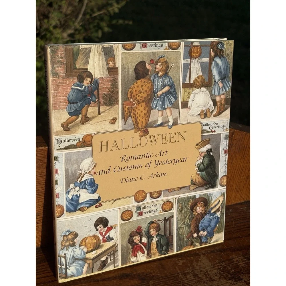 Halloween Romantic Art and Customs of Yesteryear Hardcover Dust Jacket EXCELLENT